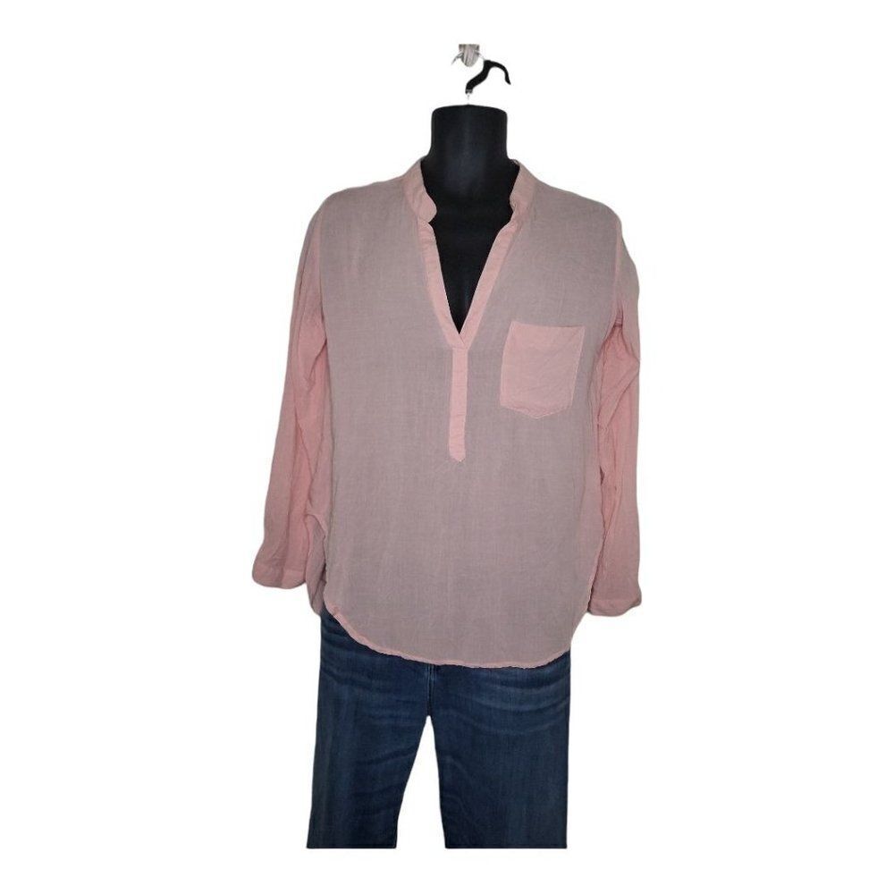 NWOT‎ Ezra Button Up Rayon Long Sleeve Sz M Women
